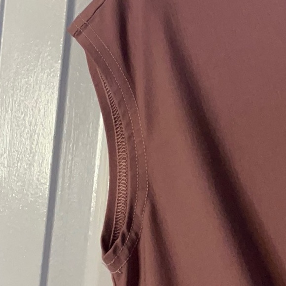 Grace Karin Mauve Tie-Front Cap Sleeve Blouse ~ Dusty Rose~Size Medium - Picture 14 of 16